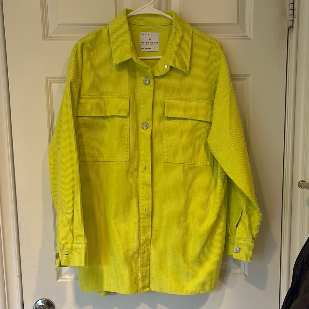 Neon Green Utility Jacket